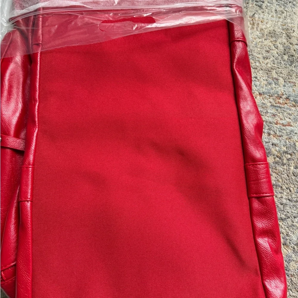 Red XBNB Leather PU gym Bag